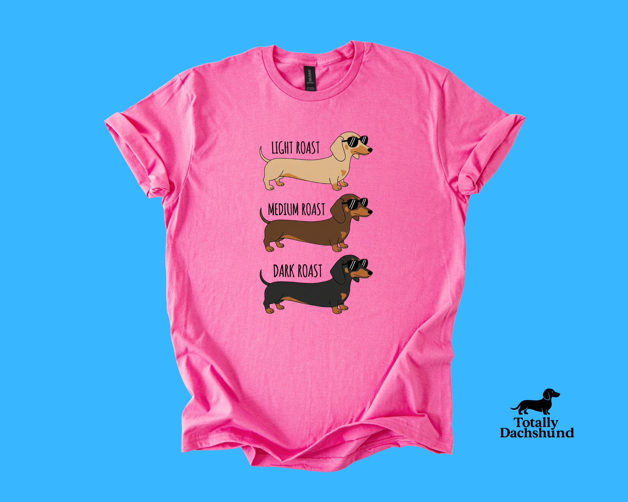Light, Medium & Dark Roast Dachshunds – Funny Coffee Lover Wiener Dog