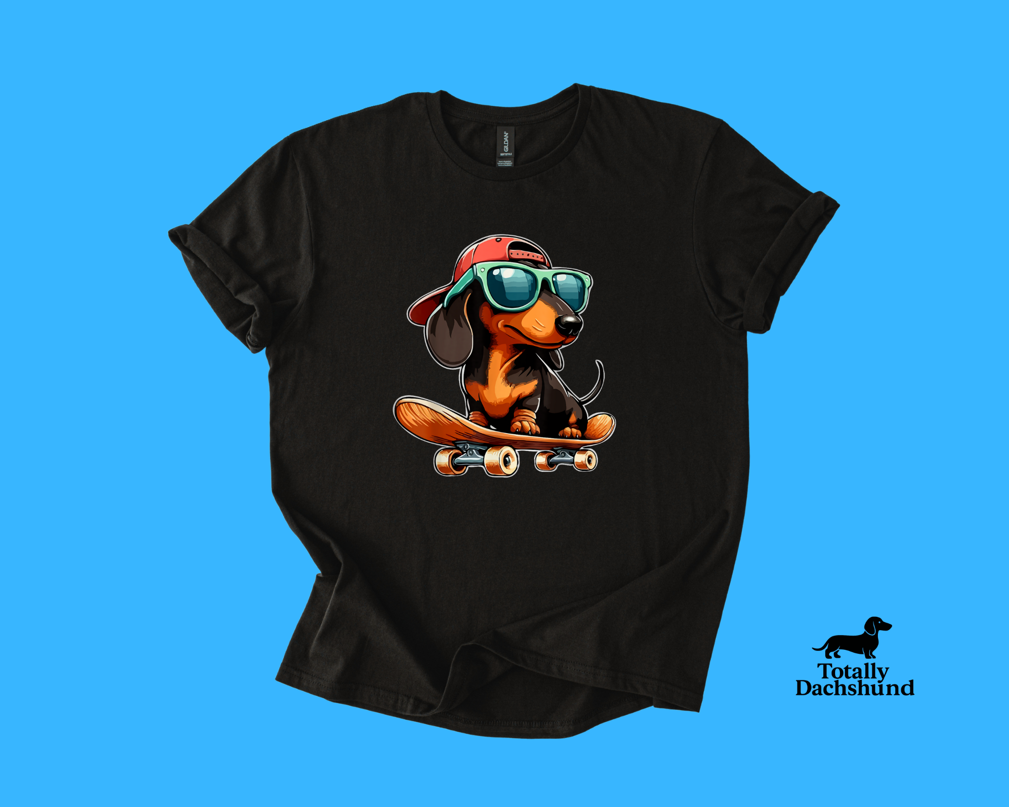 Skater Pup – Funny Skateboarding Dachshund