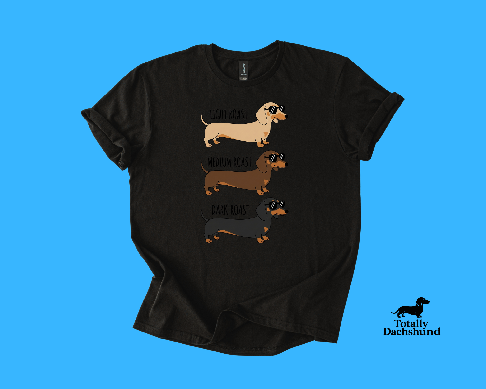 Light, Medium & Dark Roast Dachshunds  – Funny Coffee Lover Wiener Dog