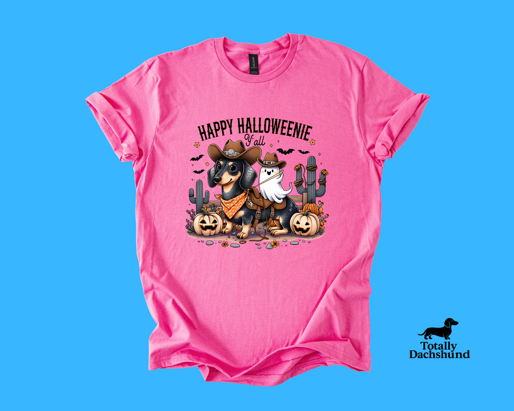 Happy Halloweenie Y’all – Western Cowboy Dachshund