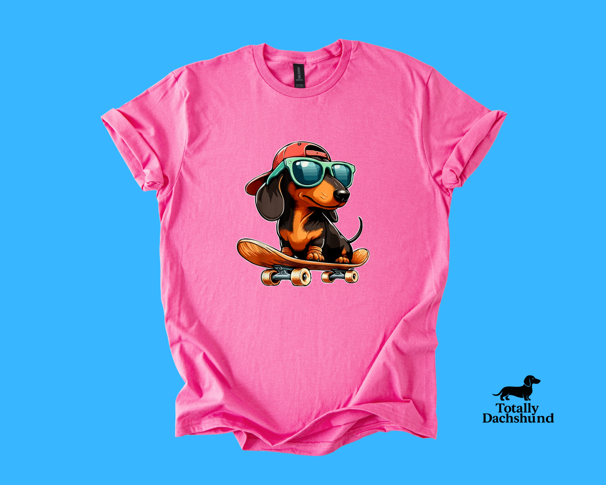 Skater Pup – Funny Skateboarding Dachshund