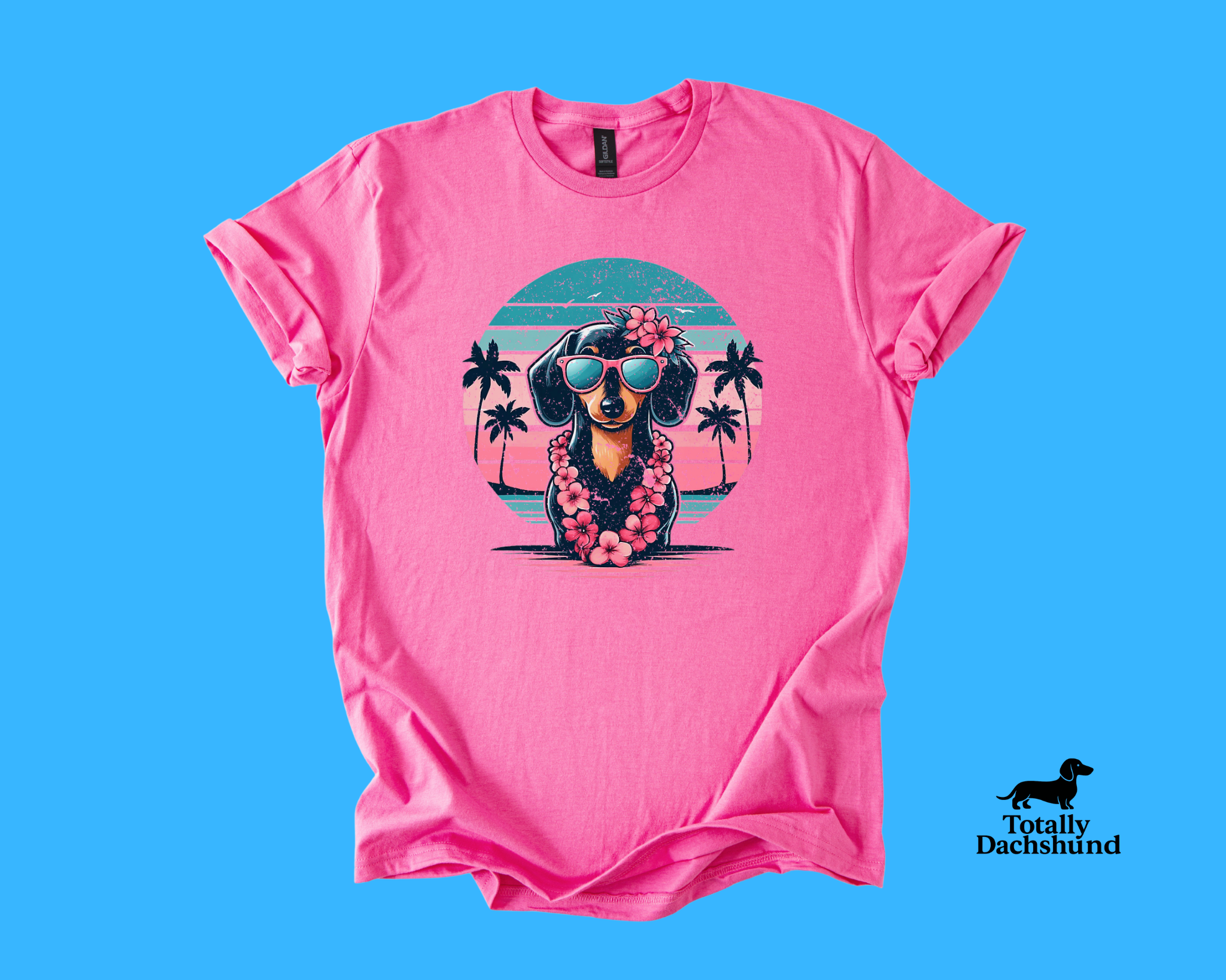 Tropical Vibes Dachshund – Hawaiian Summer
