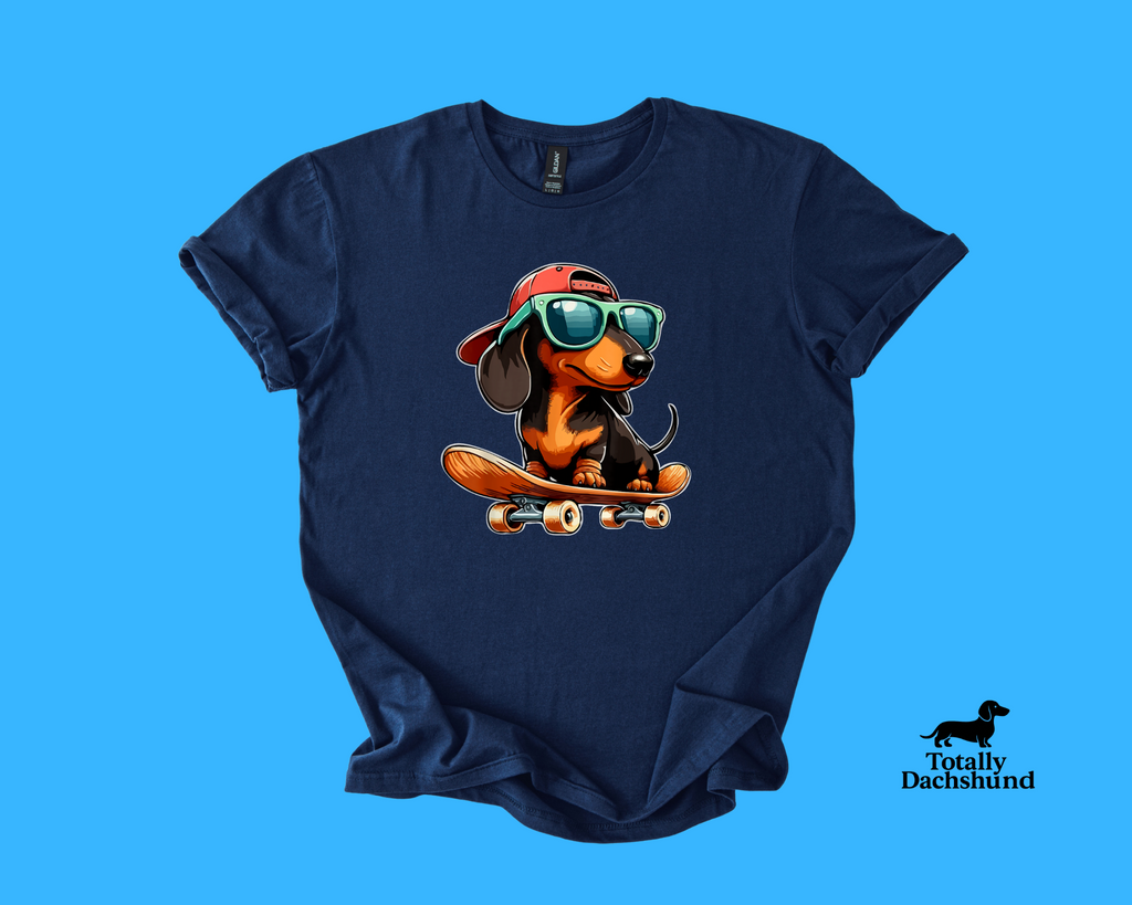 Skater Pup – Funny Skateboarding Dachshund