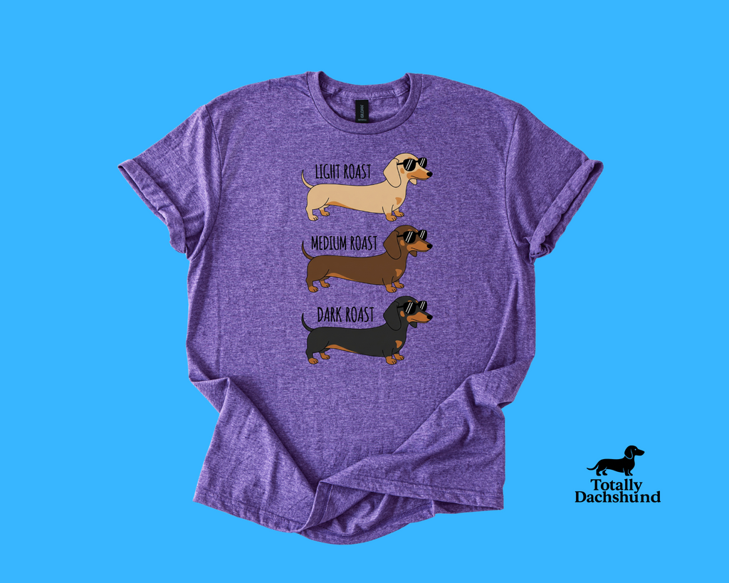 Light, Medium & Dark Roast Dachshunds  – Funny Coffee Lover Wiener Dog