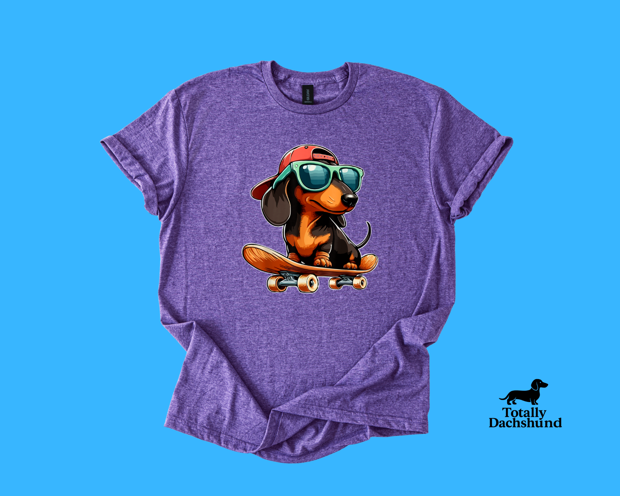 Skater Pup – Funny Skateboarding Dachshund