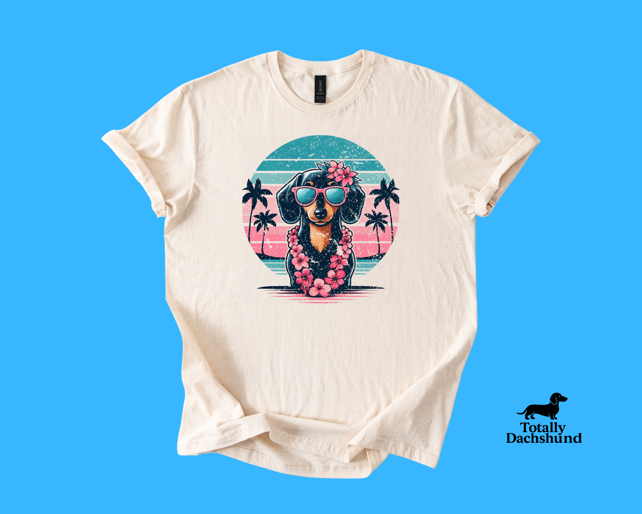 Tropical Vibes Dachshund – Hawaiian Summer