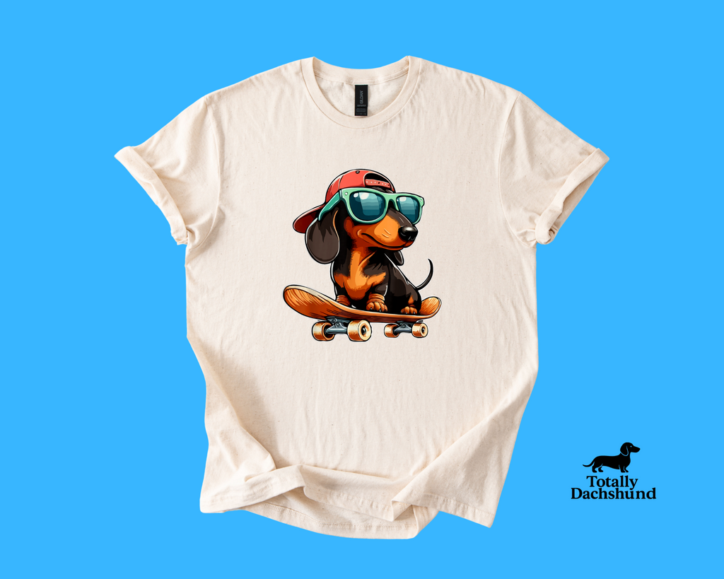 Skater Pup – Funny Skateboarding Dachshund