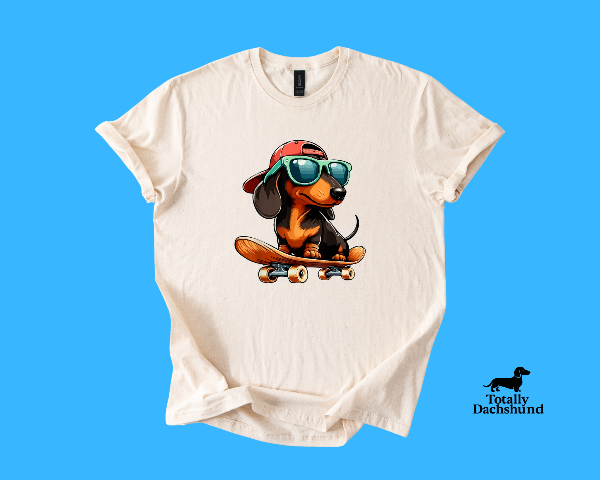 Skater Pup – Funny Skateboarding Dachshund