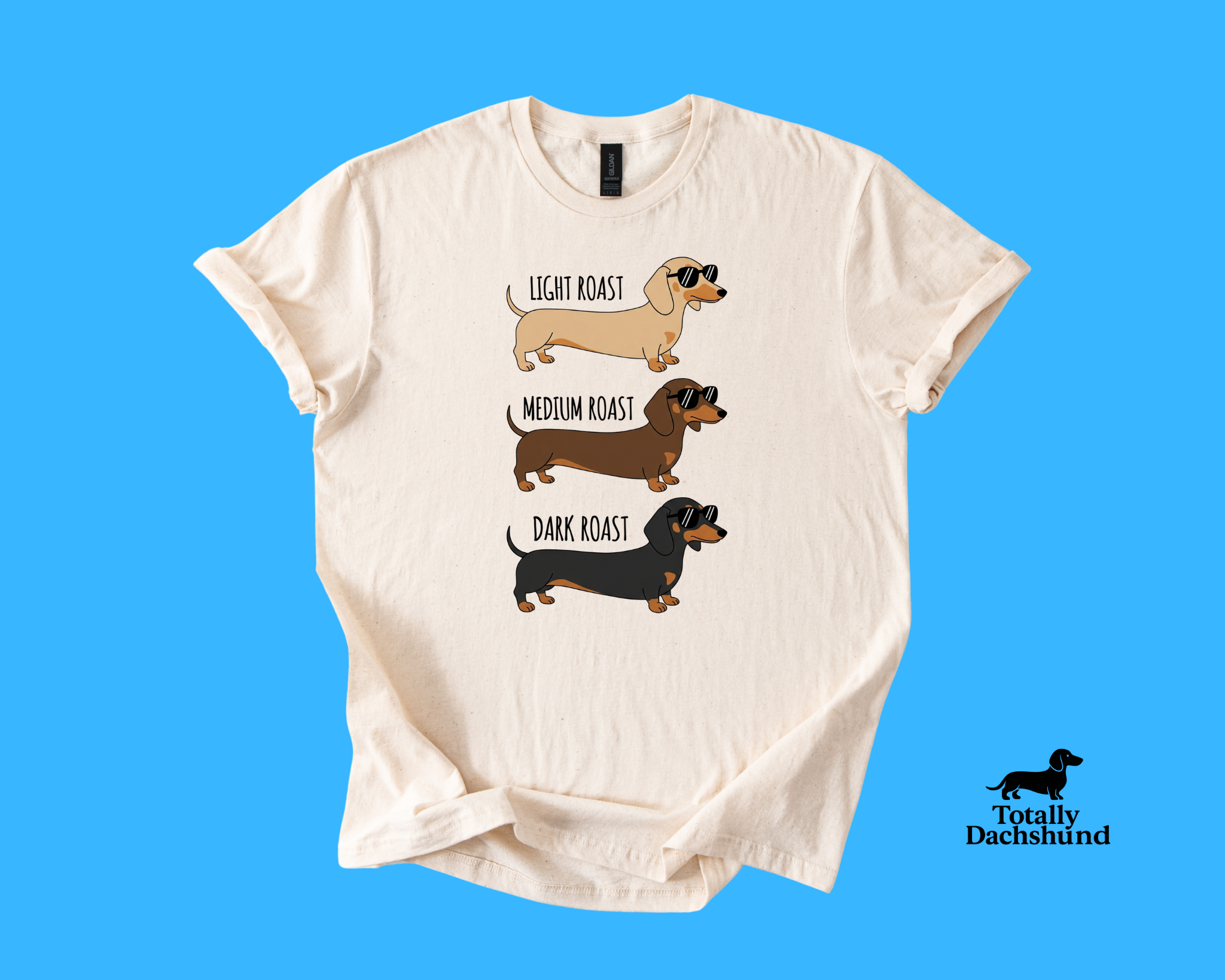 Light, Medium & Dark Roast Dachshunds  – Funny Coffee Lover Wiener Dog