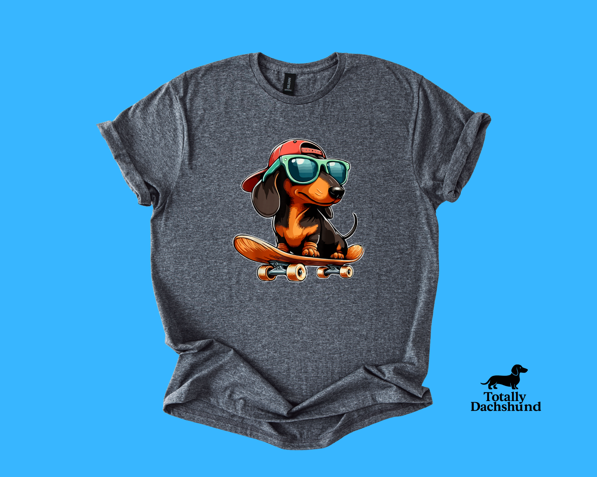 Skater Pup – Funny Skateboarding Dachshund