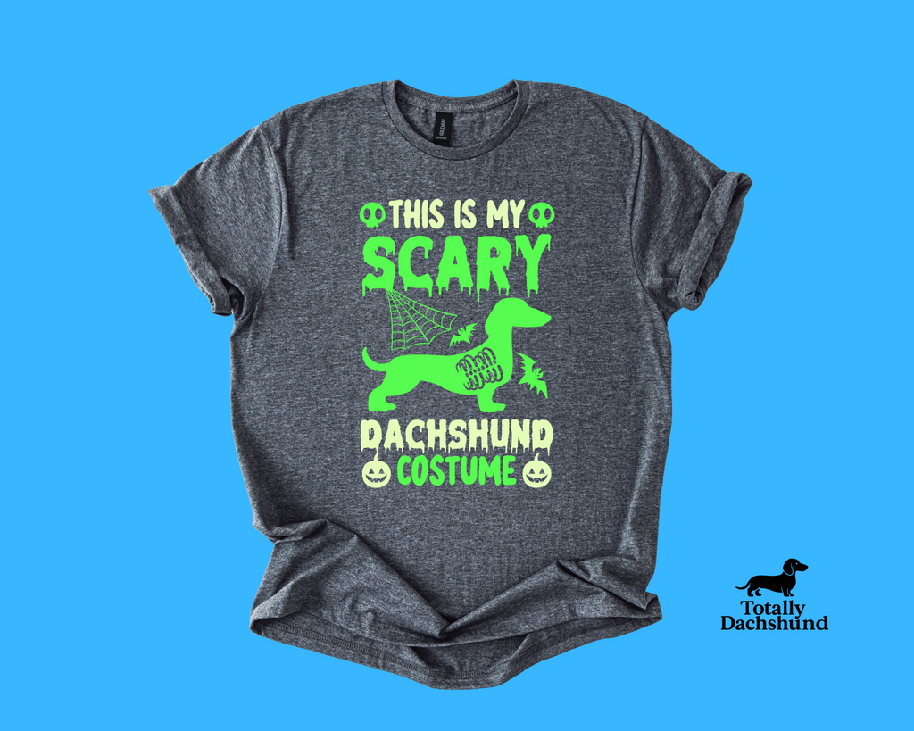 This Is My Scary Dachshund Costume – Funny Glow-Inspired Halloween Shirt