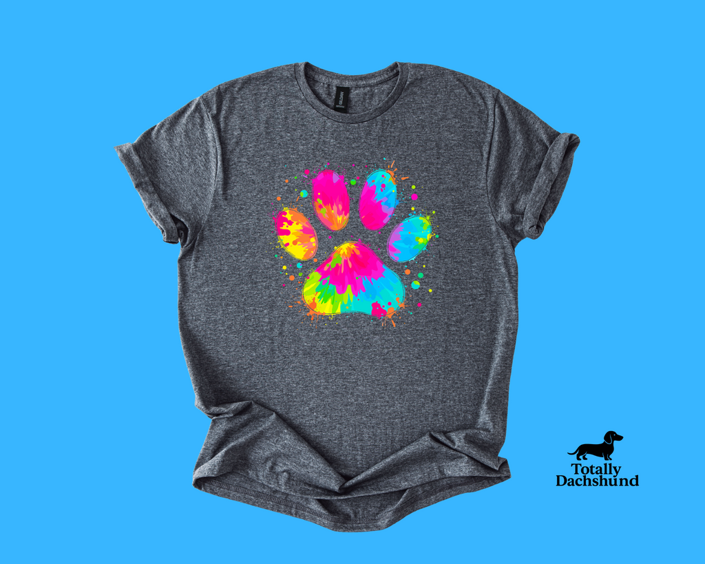 Color Splash Paw Print – Vibrant Pet Lover