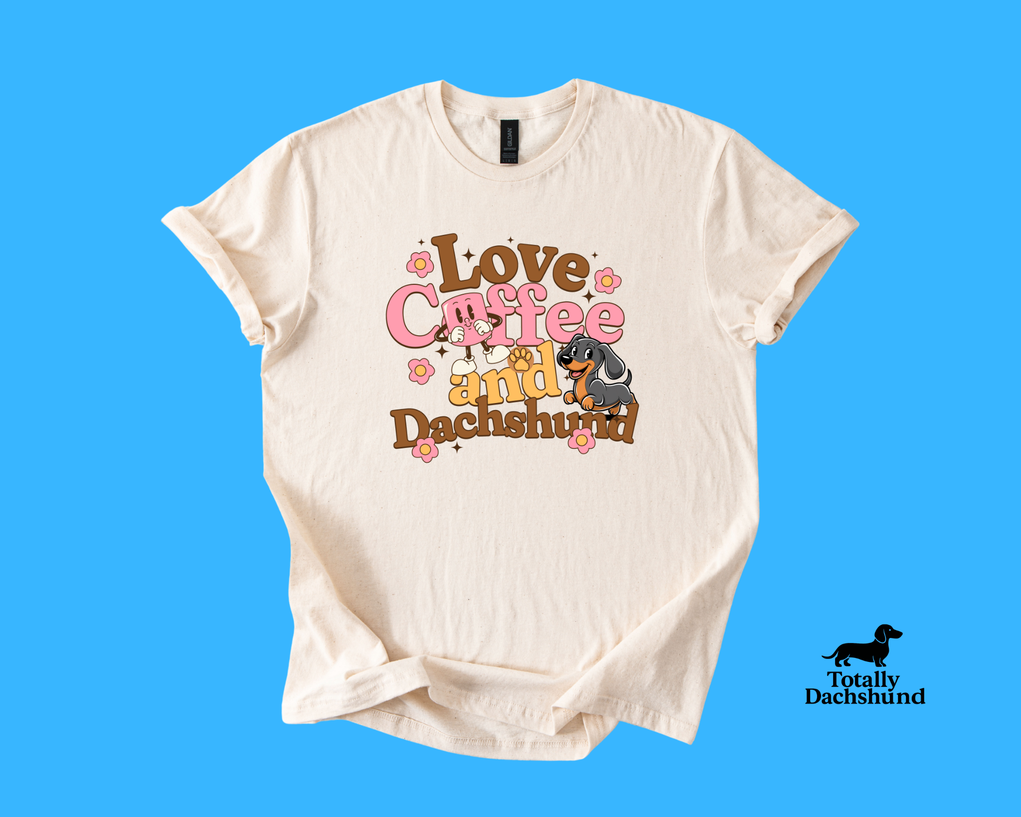 Love Coffee and Dachshund – Cute Dog & Caffeine Lovers Shirt